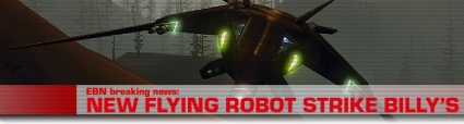 New flying robot spotted near Billy's Spaceship Afterworld