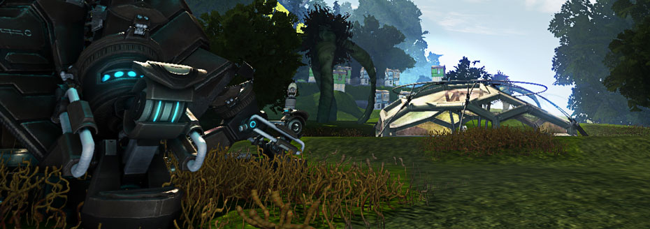 RDI Science Tent in Minopolis Seen from the teleporter