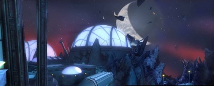 View of Calypso from Crystal Palace space station