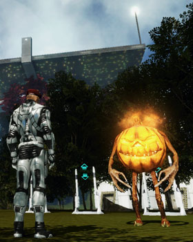 Pumpkin mission NPC in Fort Ithaca